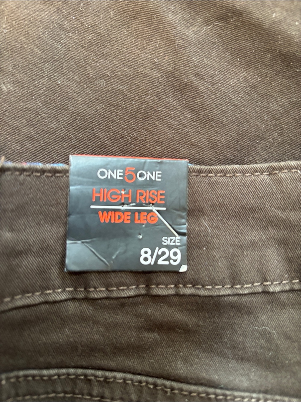 one 5 one Brown Wide-Leg Pants - Picture 4 of 8